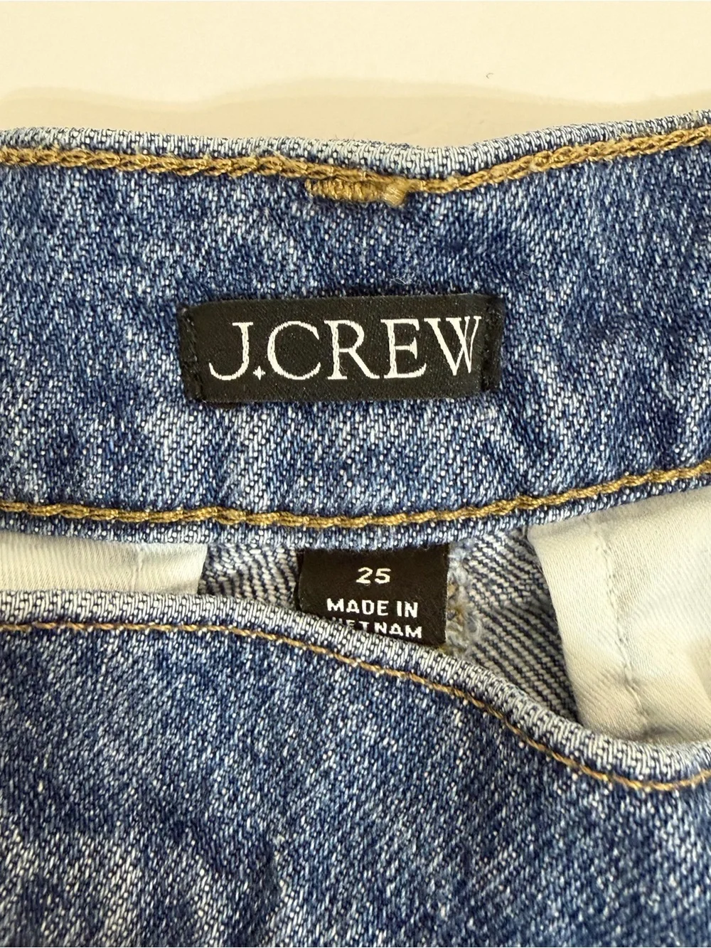 J. Crew Women's Denim Short With Sailor Pockets Size 25